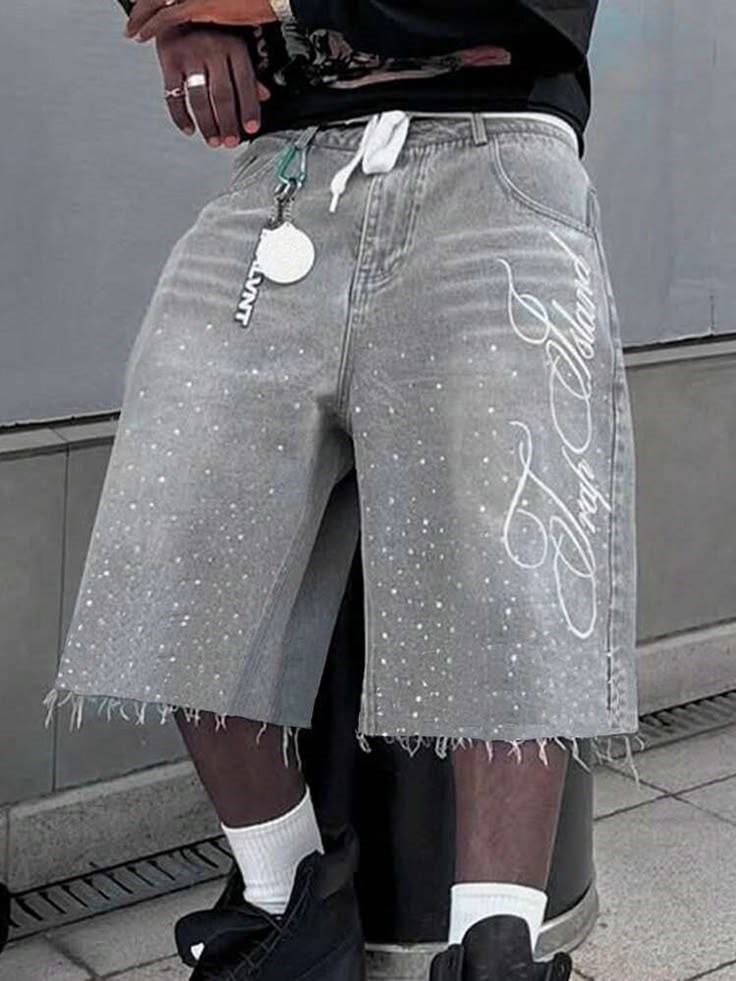 EMBROIDERY JORTS